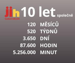 10 let od otevření Sanatoria JIH